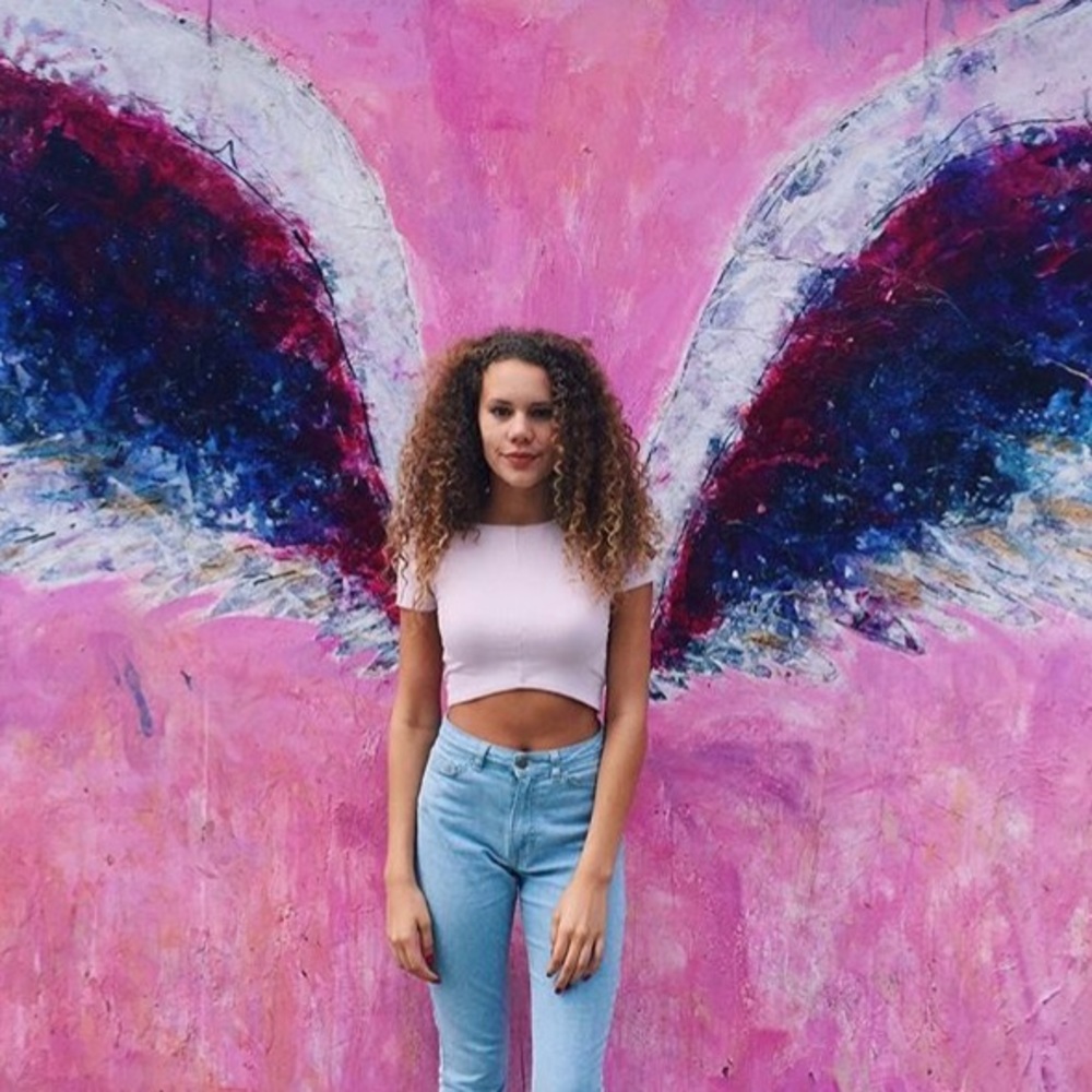 Pink crop top